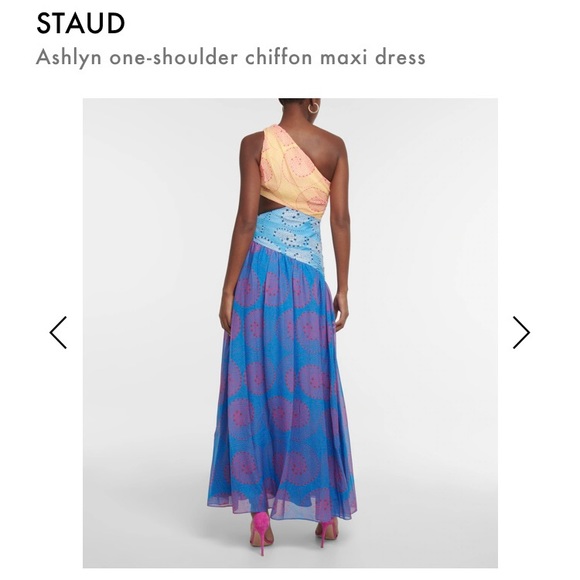 ⚡️STAUD Ashlyn Cut-Out Dress in Whirlpool Size 4 - Picture 6 of 8